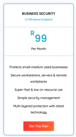 Fully managed Endpoint Security (for Business) on a per monthly subscription. We handle everything on your behalf, from installation, support, alerts and managing updates.