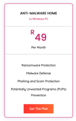 Fully managed Endpoint Security (for Home) on a per monthly subscription. We handle everything on your behalf, from installation, support, alerts and managing updates.